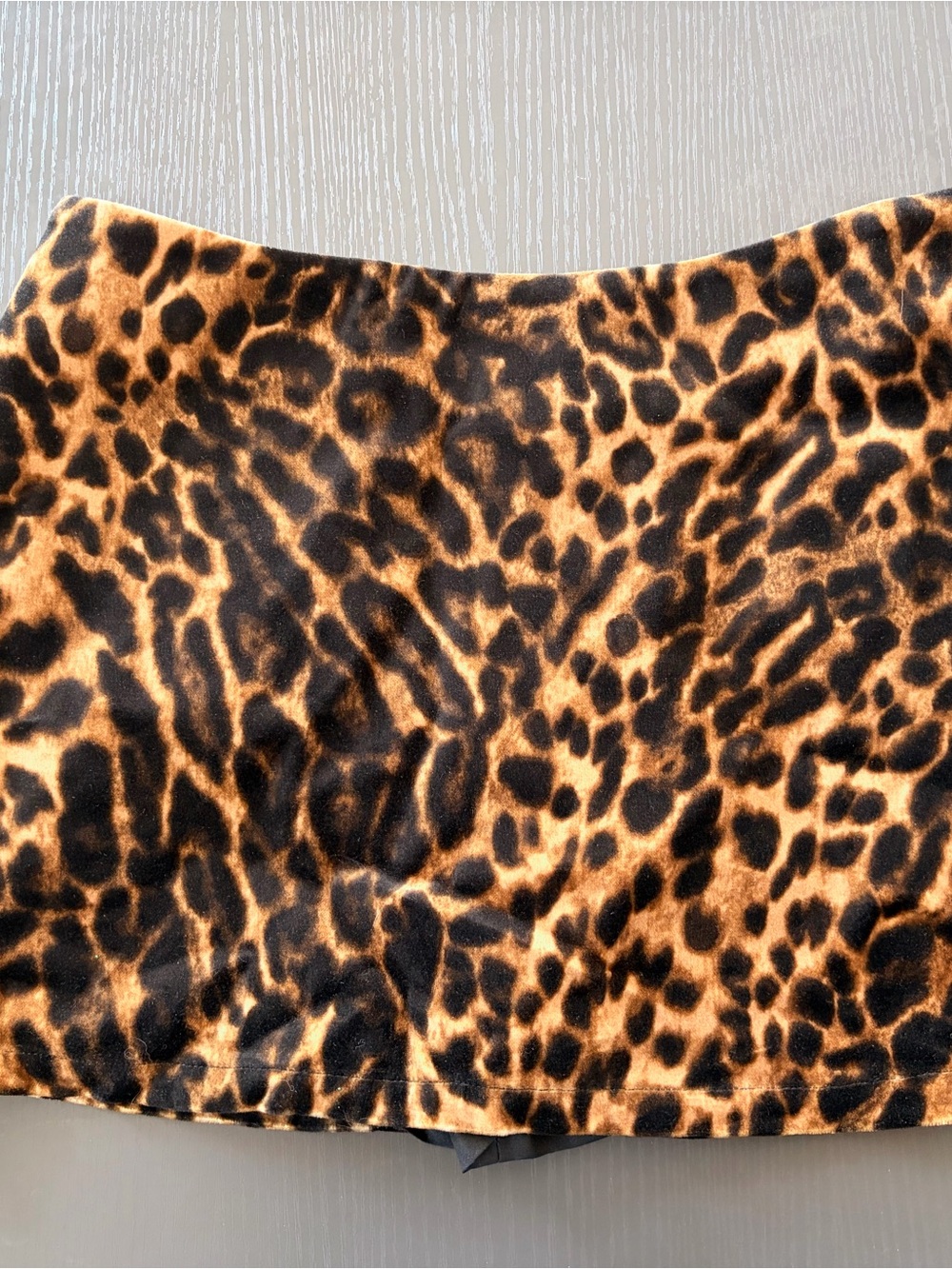 Leopard Print Mini Skirt